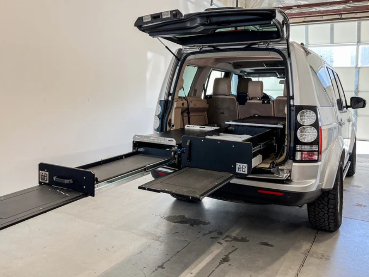 Land Rover Defender drawer system