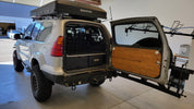 GX470 drawer storage system with fridge and sleeping platform for vehicle organization